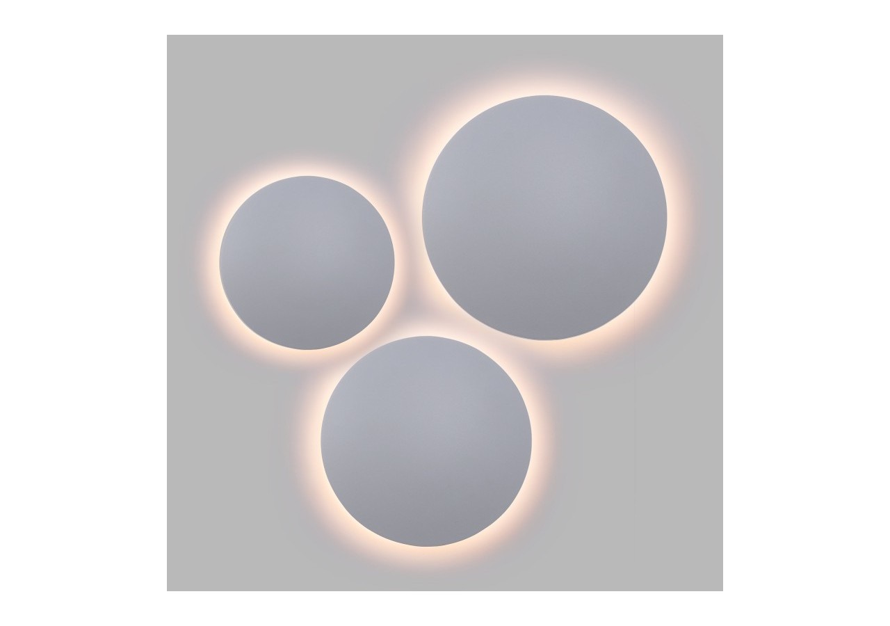 Applique murale LED ronde "Eclipsis" 12W-3000K-IRC90-Driver KeGu-IP20 - LN1587-12W-B - Barcelona LED