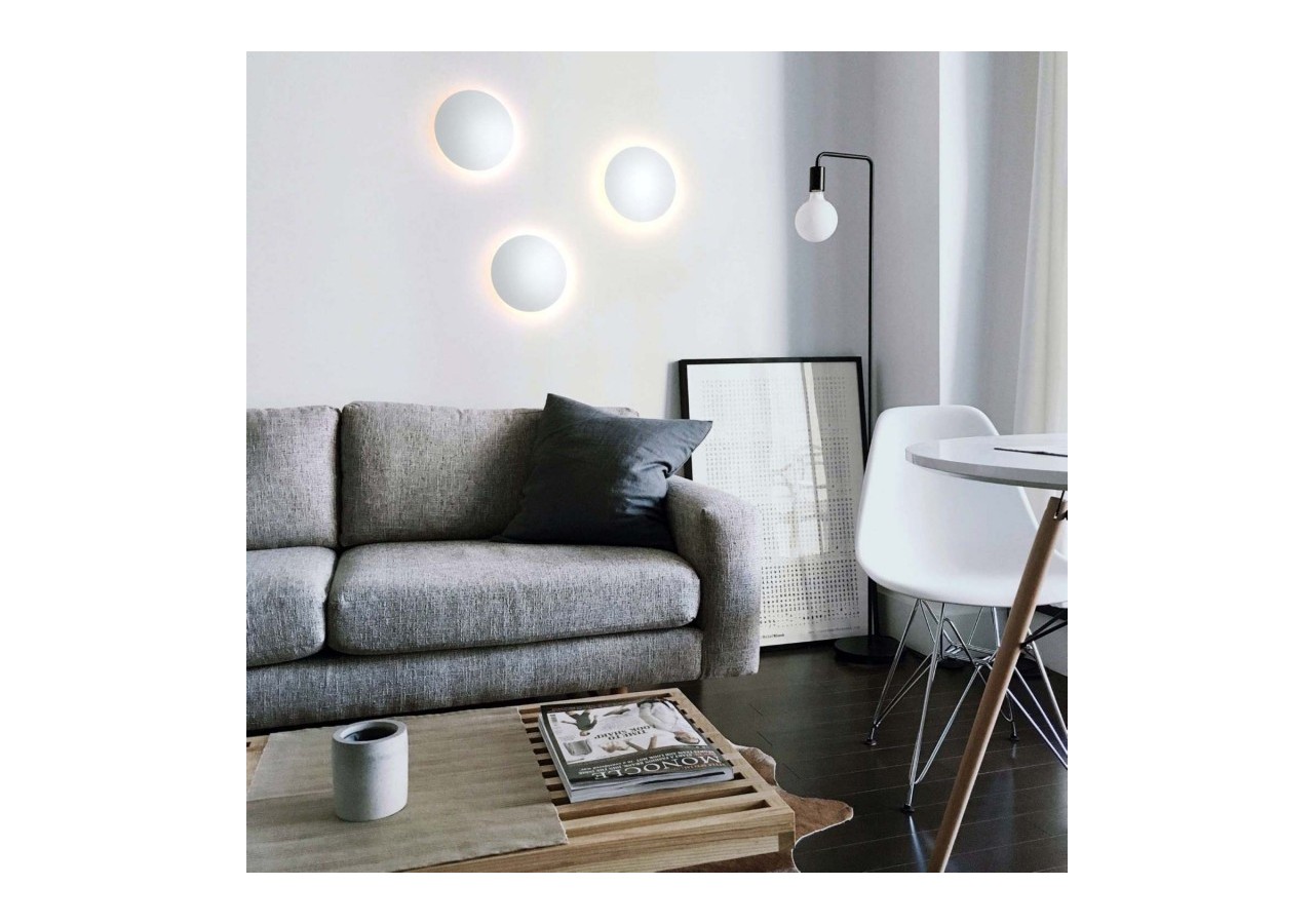 Applique murale LED ronde "Eclipsis" 18W-3000K-IRCI90-Driver KeGu-IP20 - LN1587-18W-B - Barcelona LED