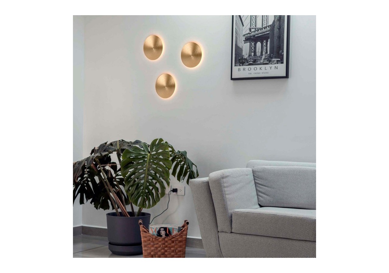 Applique murale LED ronde "Eclipsis" 18W-3000K-IRCI90-Driver KeGu-IP20 - LN1587-18W-D - Barcelona LED