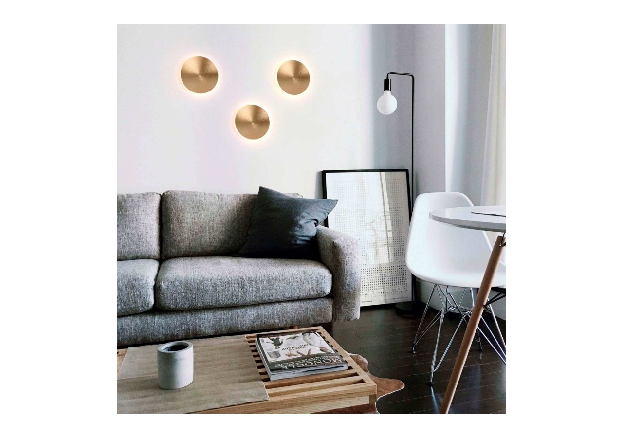 Applique murale LED ronde "Eclipsis" 18W-3000K-IRCI90-Driver KeGu-IP20 - LN1587-18W-D - Barcelona LED