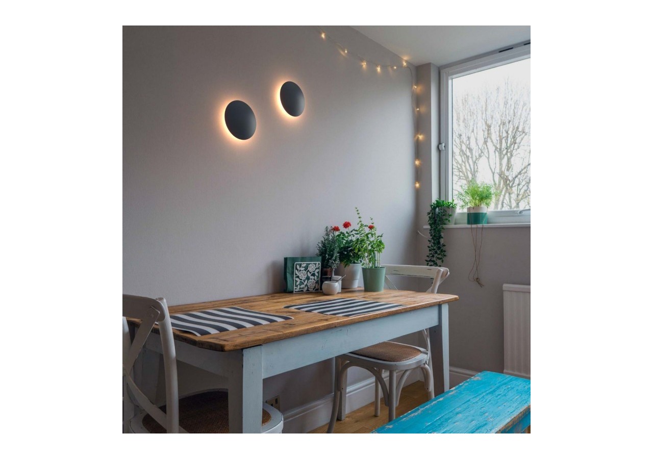 Applique murale LED ronde "Eclipsis" 6W-3000K-IRC90-Driver KeGu-IP20 - LN1587-6W-N - Barcelona LED
