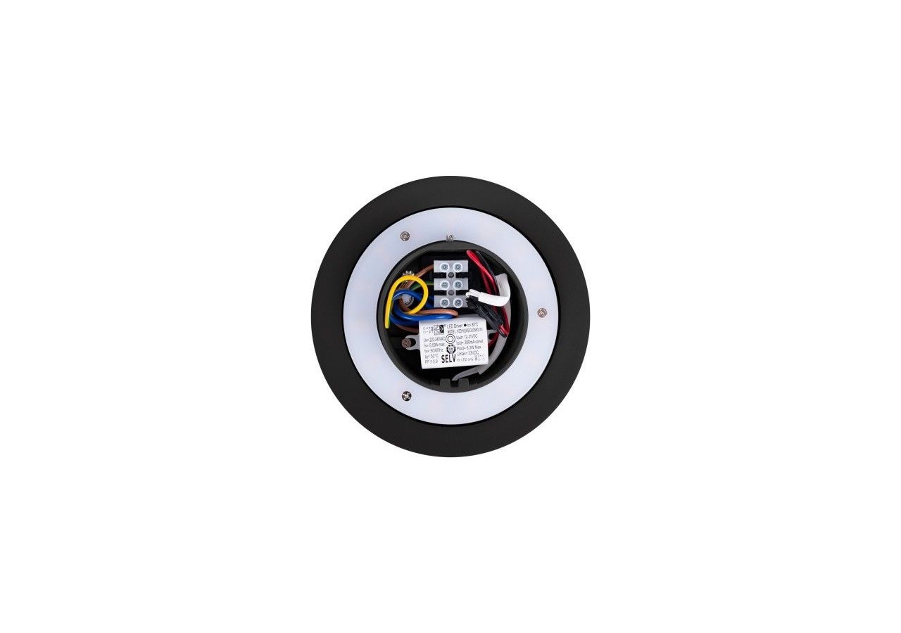 Applique murale LED ronde "Eclipsis" 6W-3000K-IRC90-Driver KeGu-IP20 - LN1587-6W-N - Barcelona LED