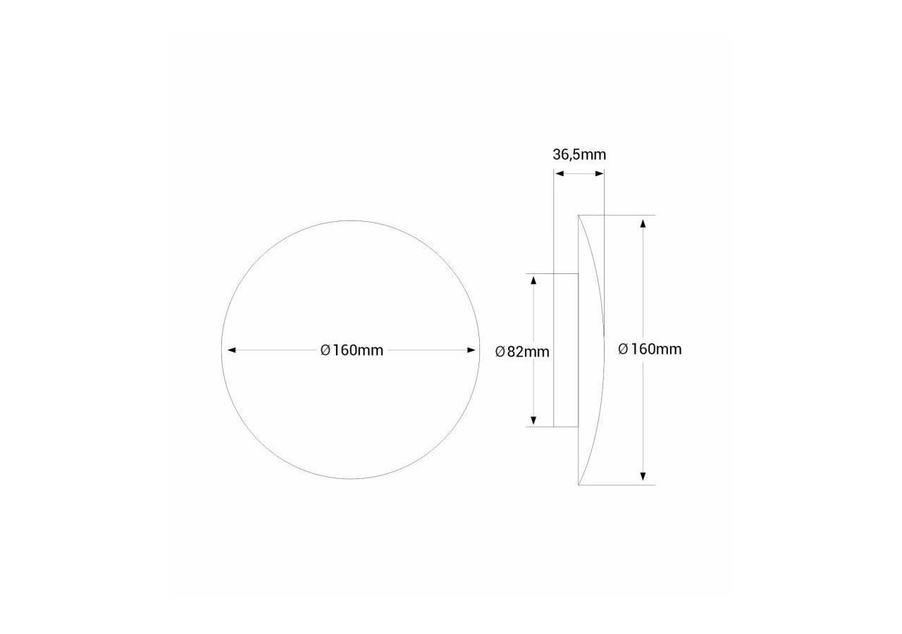 Applique murale LED ronde "Eclipsis" 6W-3000K-IRC90-Driver KeGu-IP20 - LN1587-6W-N - Barcelona LED