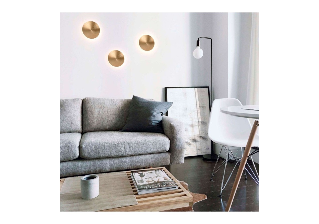 Applique murale LED ronde "Eclipsis" 6W-3000K-IRC90-Driver KeGu-IP20 - LN1587-6W-D - Barcelona LED