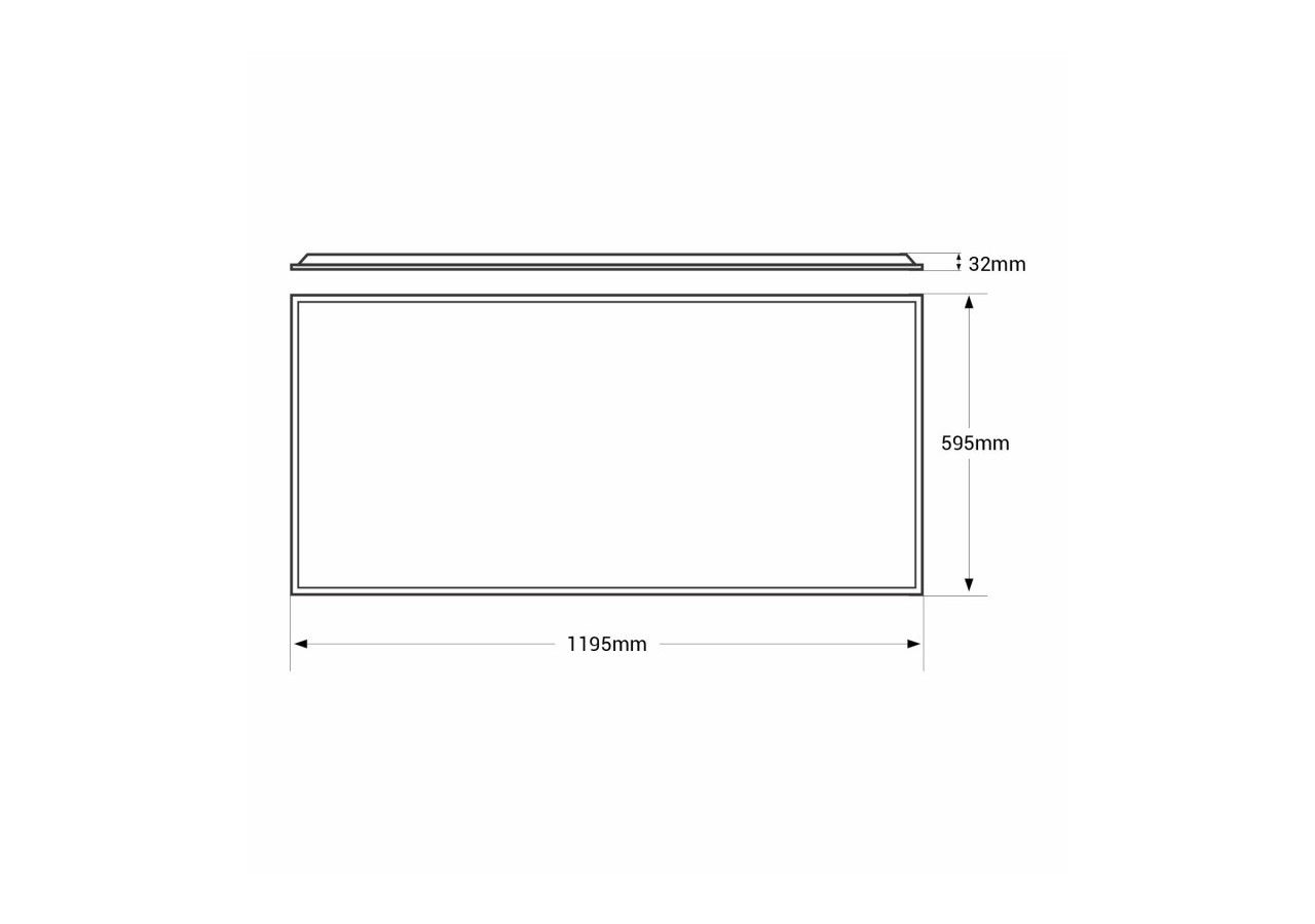 Panneau LED encastrable 120x60 rétro-éclairé-5600lm-Driver Philips-50W-UGR22-IP40 - B5234-BACKLIGHT-BC - Barcelona LED