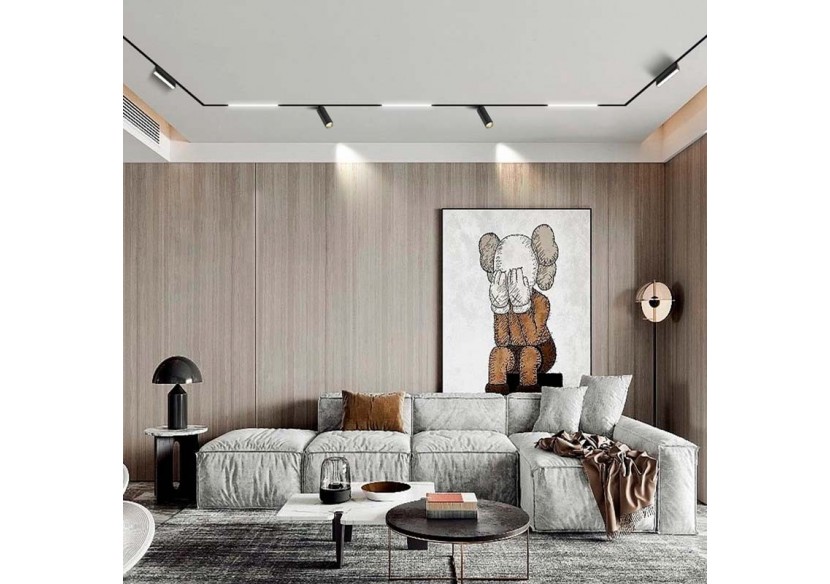 Rail magnétique encastré 20mm 48V 2 mètres - CME-200-N - Barcelona LED