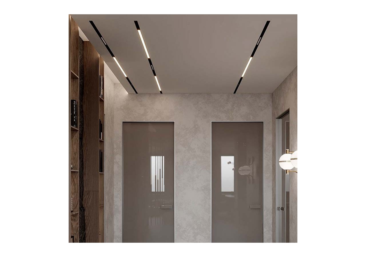 Rail magnétique encastré 20mm 48V 2 mètres - CME-200-N - Barcelona LED