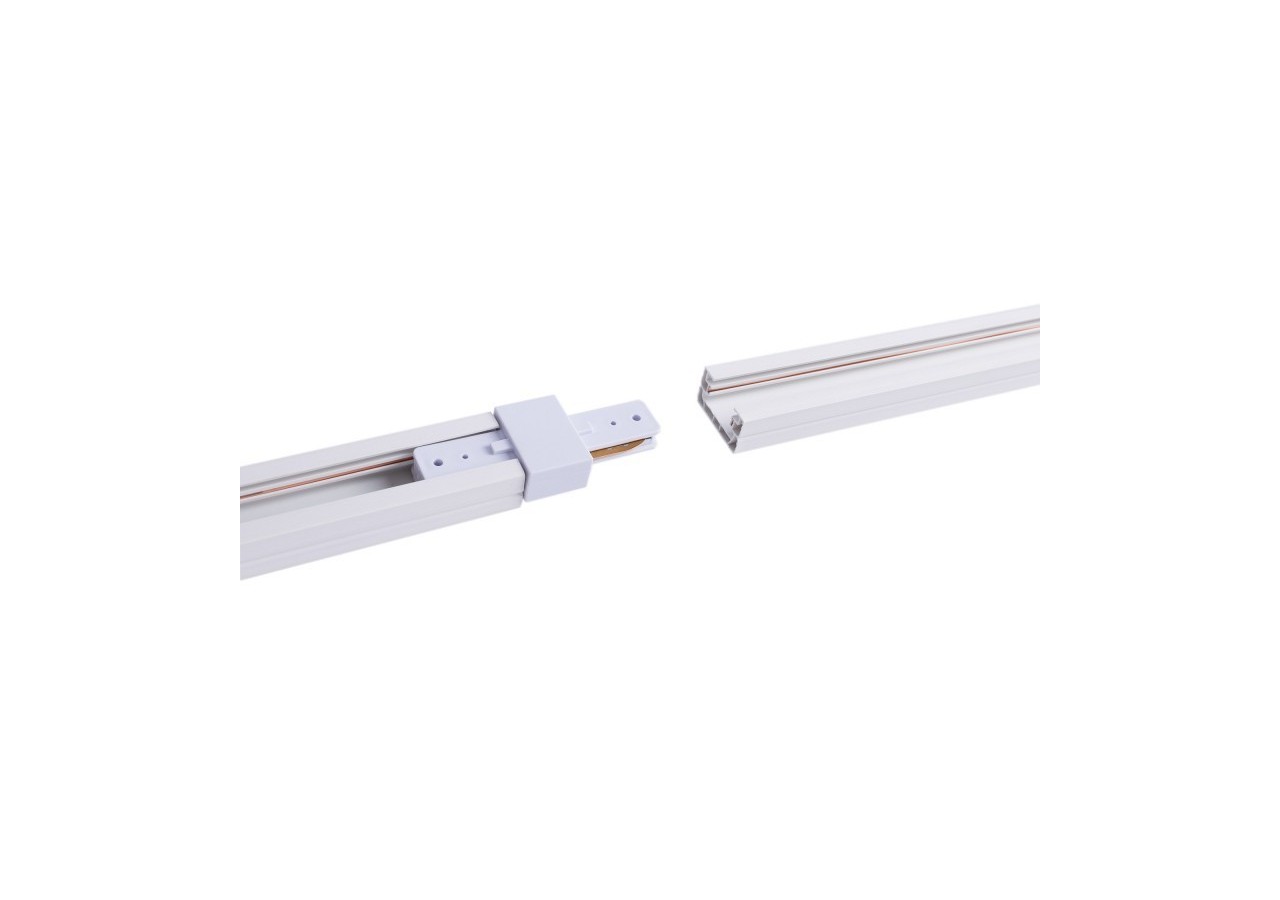 Jonction droite pour rail monophasé en PVC (Réf. BTMP) - BTMP-GB02-B - Barcelona LED