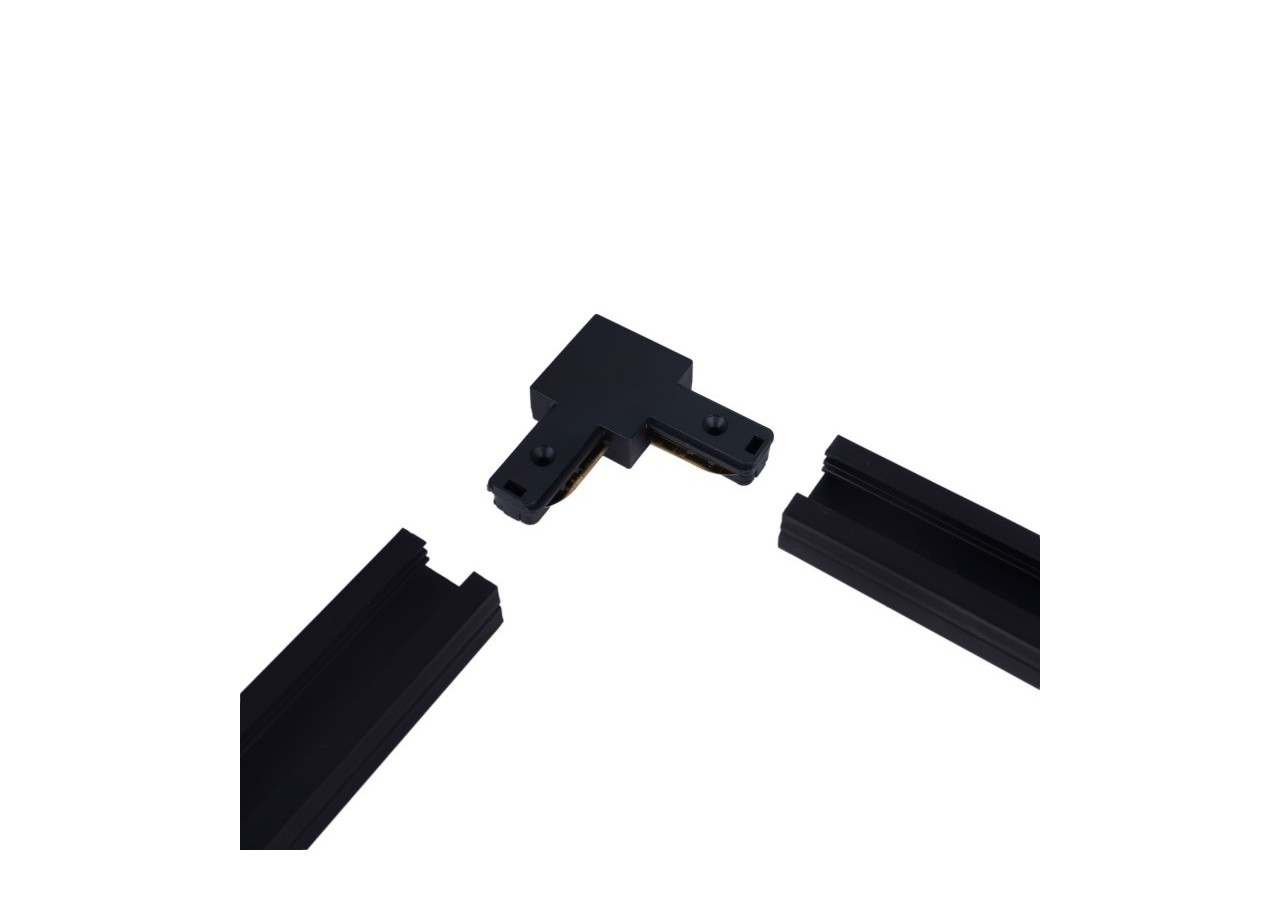 Jonction en angle 90 degrés pour rail monophasé en PVC (Réf. BTMP) - BTMP-GB03-N - Barcelona LED