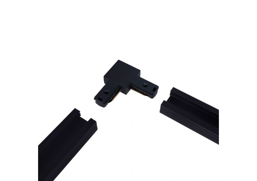 Jonction en angle 90 degrés pour rail monophasé en PVC (Réf. BTMP) - BTMP-GB03-N - Barcelona LED Jonction en angle 90 degrés pour rail monophasé en PVC (Réf. BTMP) - BTMP-GB03-N - Barcelona LED