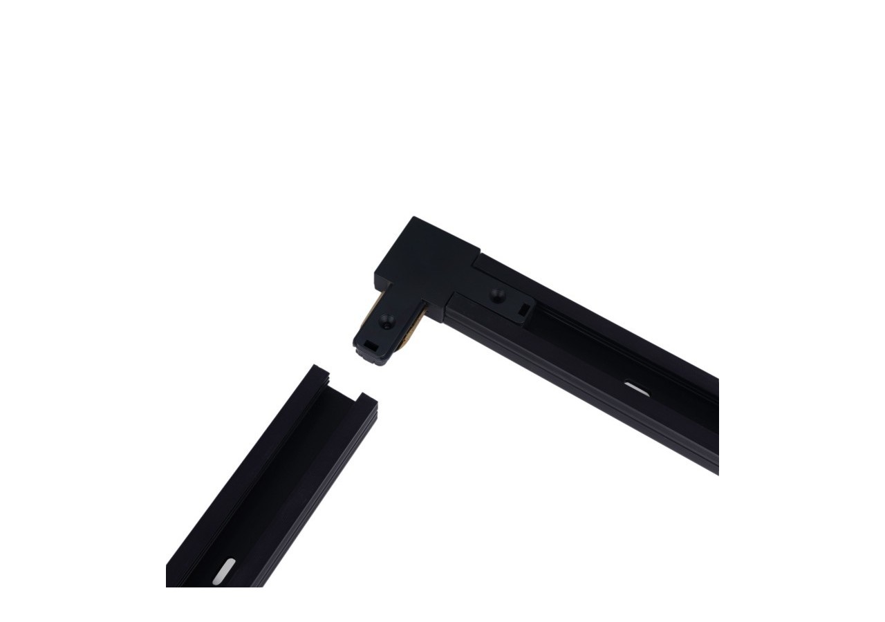 Jonction en angle 90 degrés pour rail monophasé en PVC (Réf. BTMP) - BTMP-GB03-N - Barcelona LED