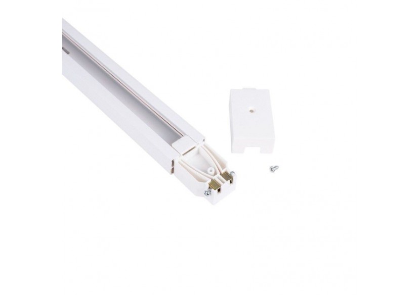 Rail monophasé en PVC pour spots LED-En saillie-2m - BTMP-200-B - Barcelona LED