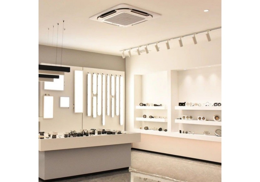 Rail monophasé en PVC pour spots LED-En saillie-2m - BTMP-200-B - Barcelona LED