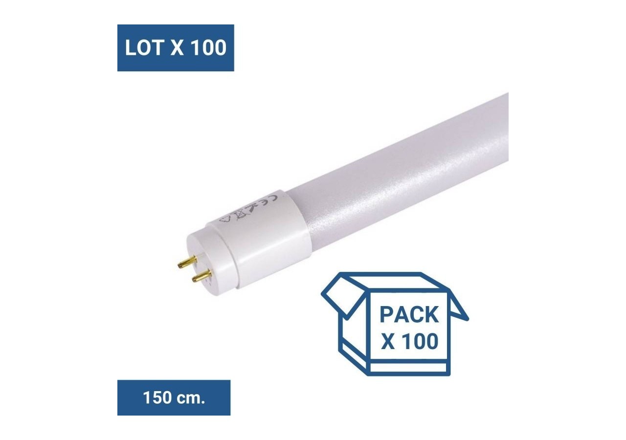 Lot de 100-Tube LED T8 150cm-24W-140lm/W - K4014-100BN - Barcelona LED