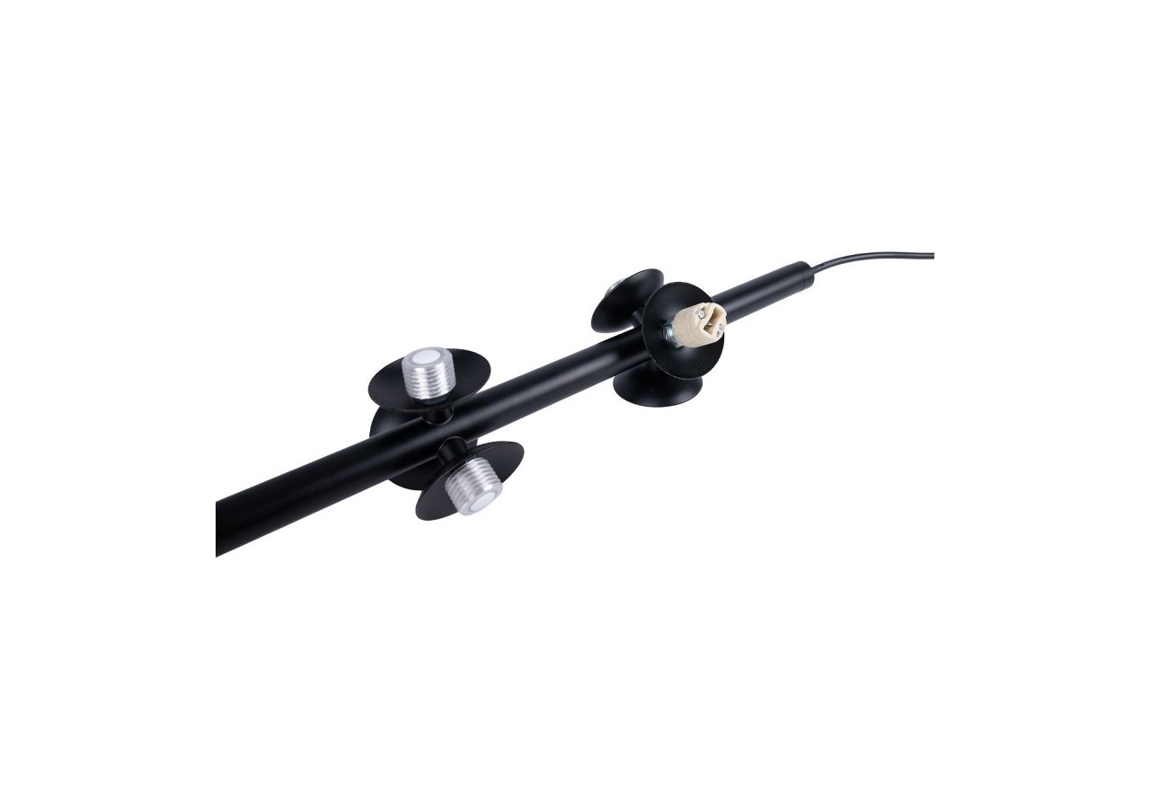 Suspension acoustique verticale "DRAC"-4 globes lumineux et 6 globes absorbants - B206-V-GB - Barcelona LED