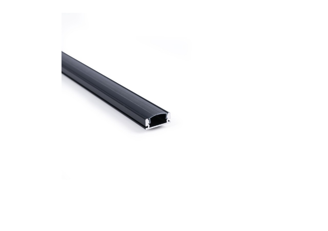 Profilé de surface en aluminium avec diffuseur-Kit complet-17x8mm-Ruban LED jusqu'à 12 mm-2m - BXT-164-N - Barcelona LED