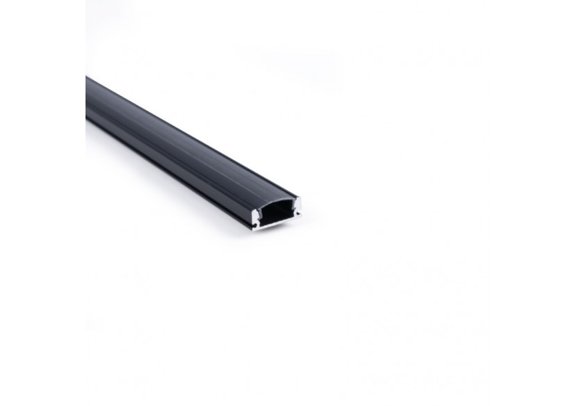 Profilé de surface en aluminium avec diffuseur-Kit complet-17x8mm-Ruban LED jusqu'à 12 mm-2m - BXT-164-N - Barcelona LED