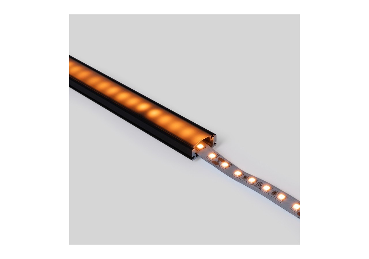 Profilé de surface en aluminium avec diffuseur-Kit complet-17x8mm-Ruban LED jusqu'à 12 mm-2m - BXT-164-N - Barcelona LED