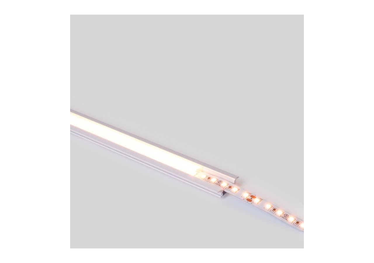 Profilé encastré en aluminium-Kit complet-24,5 x 7mm-Ruban LED jusqu'à 12 mm-2m - BXT-163-B - Barcelona LED