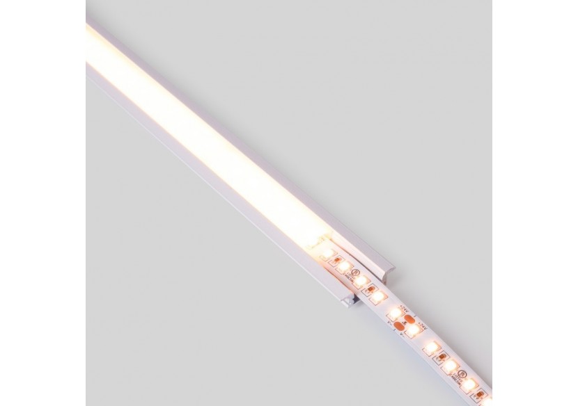 Profilé encastré en aluminium-Kit complet-24,5 x 7mm-Ruban LED jusqu'à 12 mm-2m - BXT-163-B - Barcelona LED