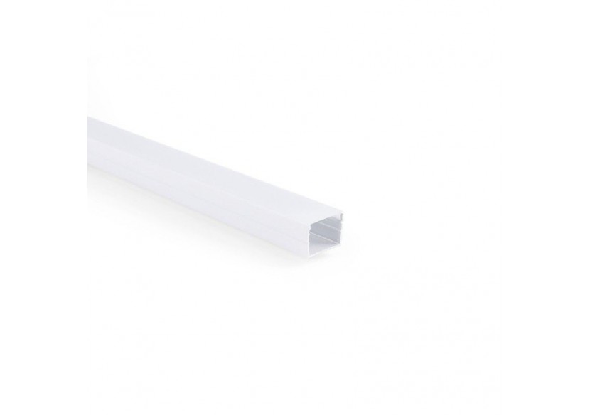 Profilé de surface en aluminium avec diffuseur-Kit complet-18 x13mm-Ruban LED jusqu'à 15 mm-2m - BXT-340-B - Barcelona LED