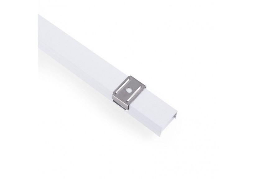 Profilé de surface en aluminium avec diffuseur-Kit complet-18 x13mm-Ruban LED jusqu'à 15 mm-2m - BXT-340-B - Barcelona LED