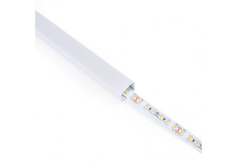 Profilé de surface en aluminium avec diffuseur-Kit complet-18 x13mm-Ruban LED jusqu'à 15 mm-2m - BXT-340-B - Barcelona LED