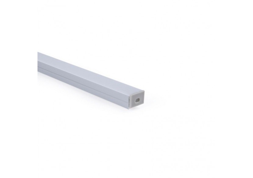 Profilé de surface en aluminium avec diffuseur-Kit complet-18 x13mm-Ruban LED jusqu'à 15 mm-2m - BXT-340-P - Barcelona LED