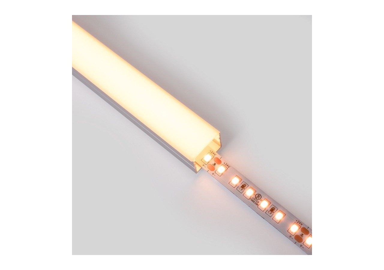 Profilé de surface en aluminium avec diffuseur-Kit complet-18 x13mm-Ruban LED jusqu'à 15 mm-2m - BXT-340-P - Barcelona LED