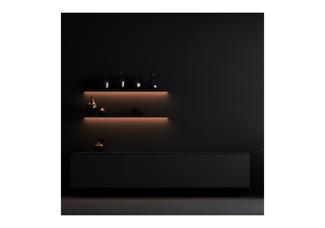 Profilé encastré en aluminium-Kit complet-25 x 14,5mm-Ruban LED jusqu'à 12 mm-2m - BXT-394-N - Barcelona LED