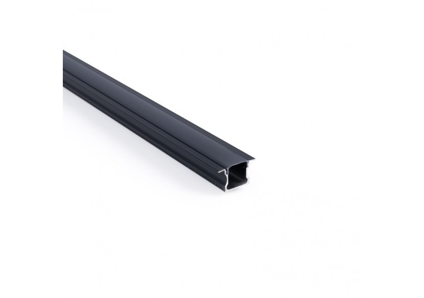 Profilé encastré en aluminium-Kit complet-25 x 14,5mm-Ruban LED jusqu'à 12 mm-2m - BXT-394-N - Barcelona LED