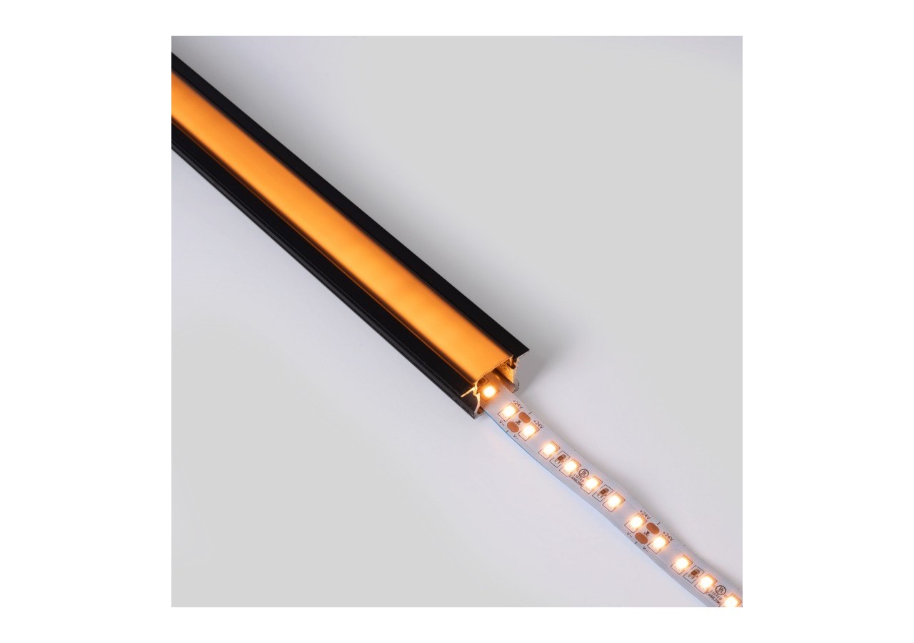 Profilé encastré en aluminium-Kit complet-25 x 14,5mm-Ruban LED jusqu'à 12 mm-2m - BXT-394-N - Barcelona LED