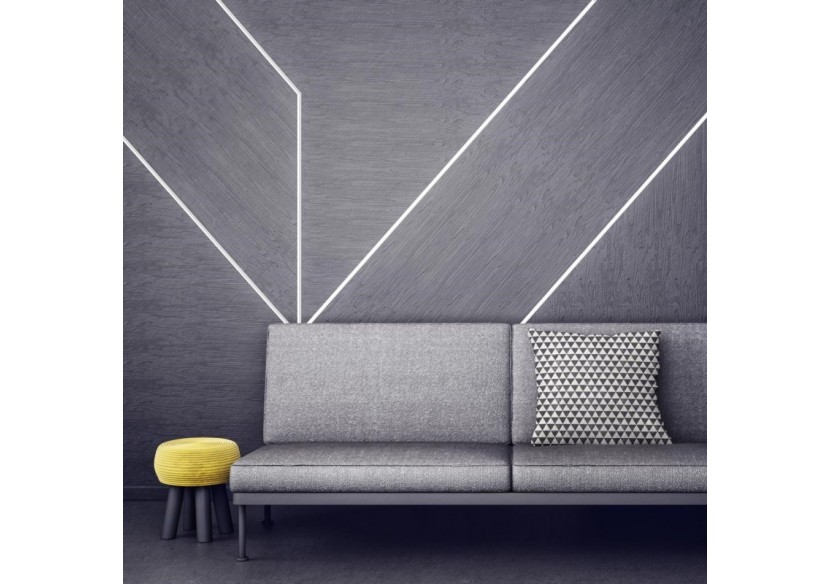 Profilé encastré en aluminium-Kit complet-25 x 14,5mm-Ruban LED jusqu'à 12 mm-2m - BXT-394-N - Barcelona LED