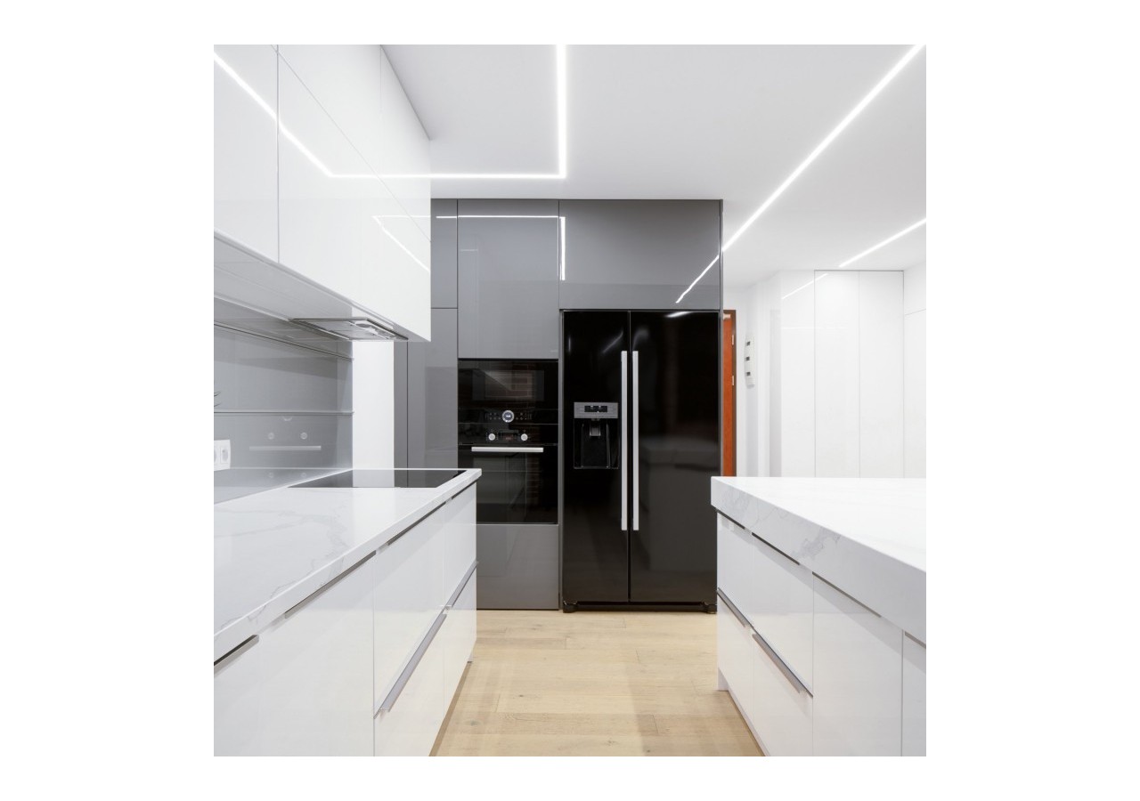 Profilé encastré en aluminium-Kit complet-25 x 14,5mm-Ruban LED jusqu'à 12 mm-2m - BXT-394-P - Barcelona LED