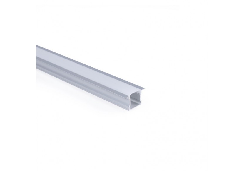 Profilé encastré en aluminium-Kit complet-25 x 14,5mm-Ruban LED jusqu'à 12 mm-2m - BXT-394-P - Barcelona LED