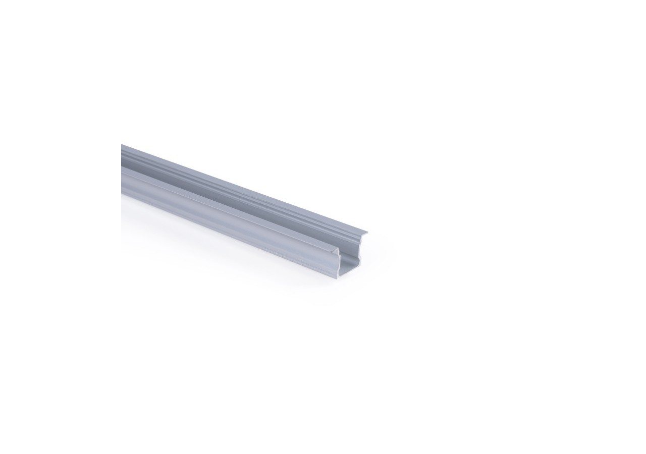 Profilé encastré en aluminium-Kit complet-25 x 14,5mm-Ruban LED jusqu'à 12 mm-2m - BXT-394-P - Barcelona LED