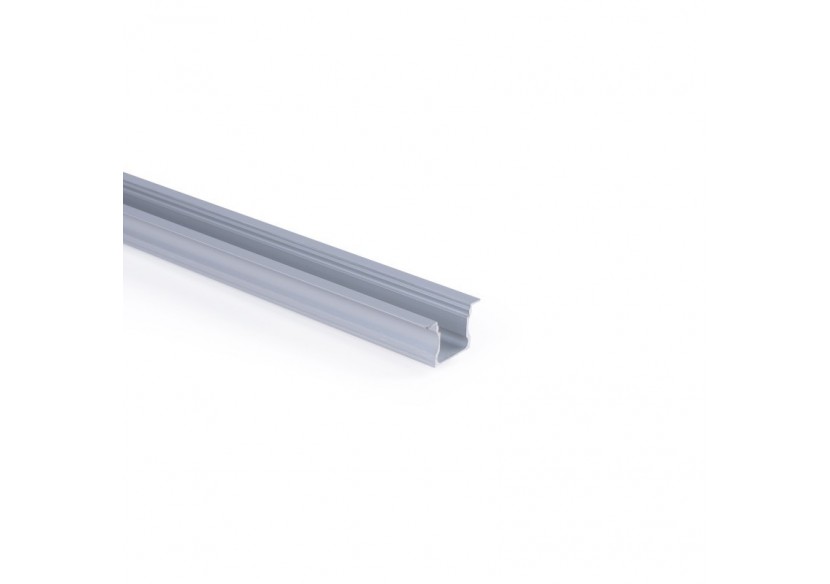 Profilé encastré en aluminium-Kit complet-25 x 14,5mm-Ruban LED jusqu'à 12 mm-2m - BXT-394-P - Barcelona LED