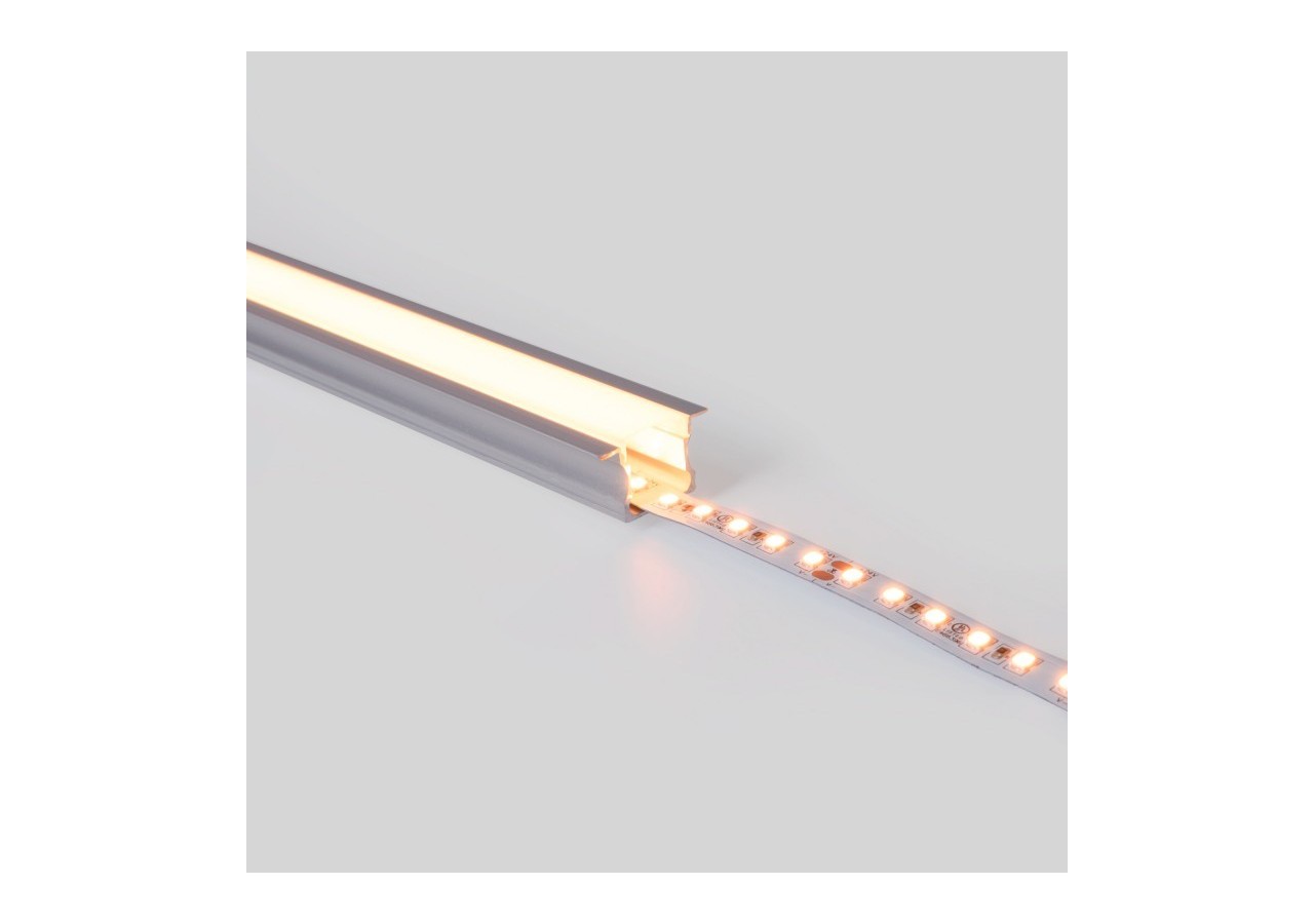 Profilé encastré en aluminium-Kit complet-25 x 14,5mm-Ruban LED jusqu'à 12 mm-2m - BXT-394-P - Barcelona LED