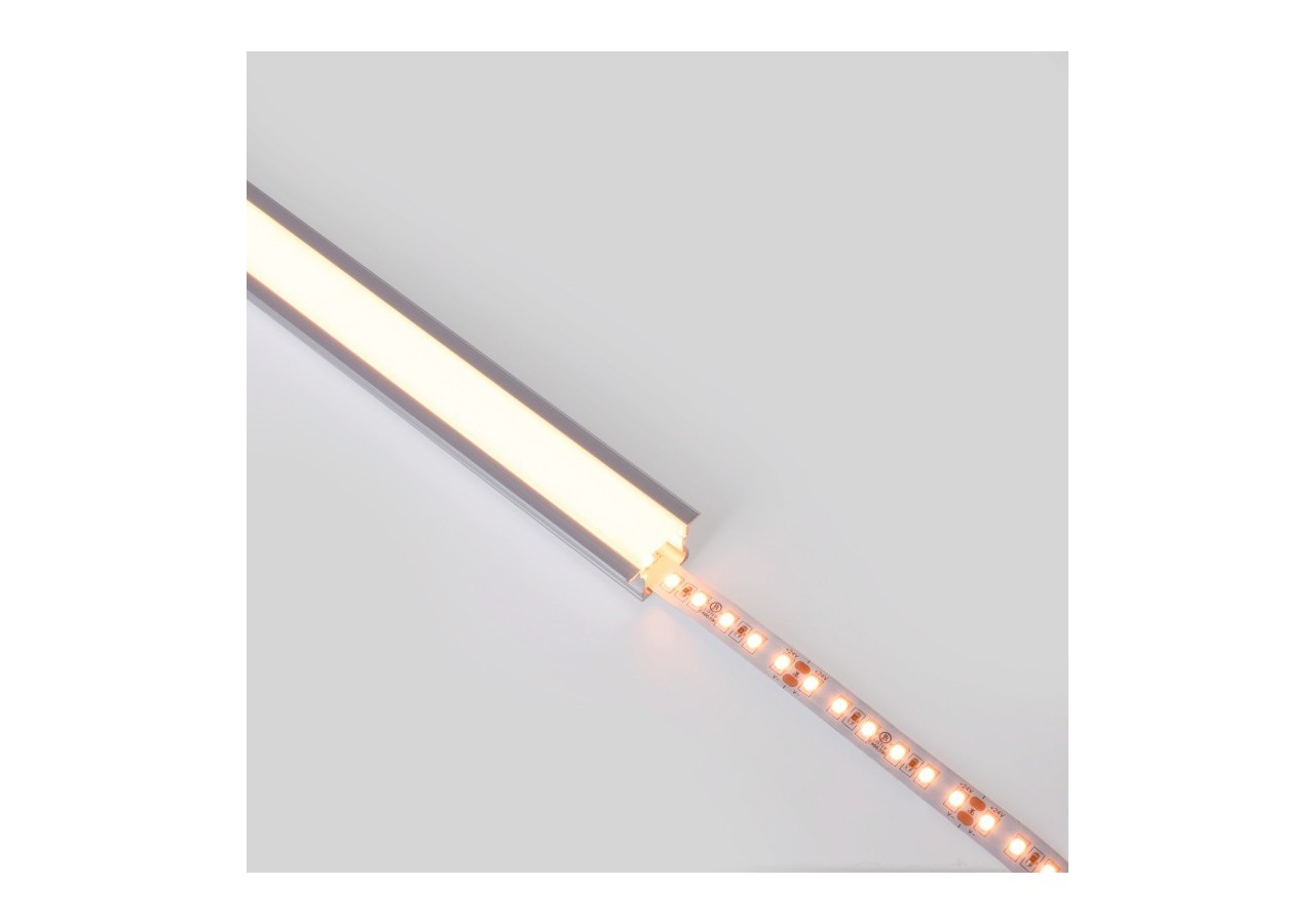 Profilé encastré en aluminium-Kit complet-25 x 14,5mm-Ruban LED jusqu'à 12 mm-2m - BXT-394-P - Barcelona LED