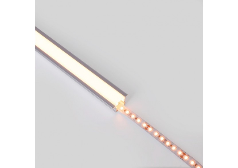 Profilé encastré en aluminium-Kit complet-25 x 14,5mm-Ruban LED jusqu'à 12 mm-2m - BXT-394-P - Barcelona LED