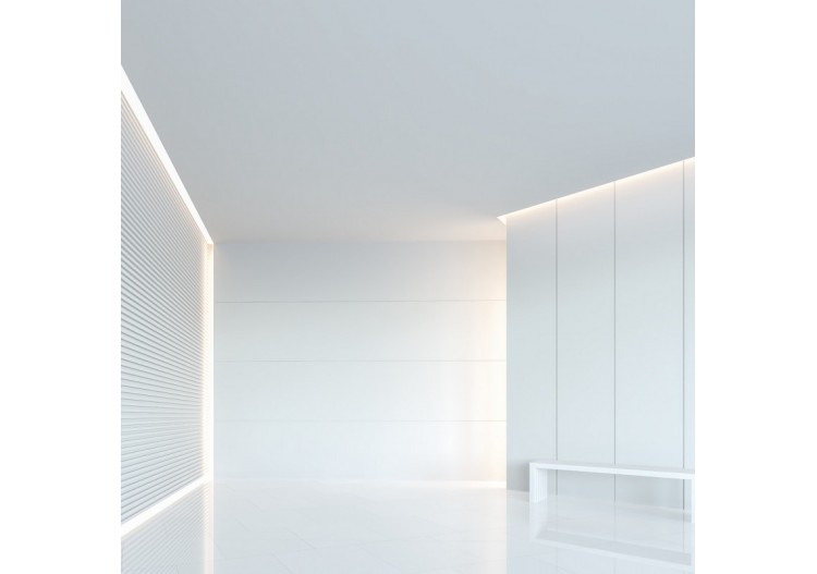 Profilé d'angle en aluminium avec diffuseur-Kit complet-20x20mm -Ruban LED jusqu'à 10mm-2m - BXT-632-B - Barcelona LED 2