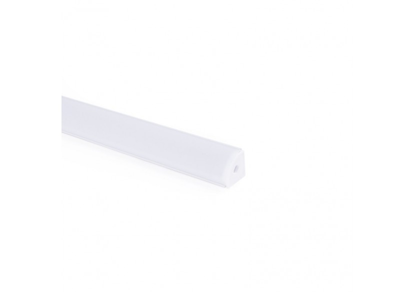 Profilé d'angle en aluminium avec diffuseur-Kit complet-20x20mm -Ruban LED jusqu'à 10mm-2m - BXT-632-B - Barcelona LED