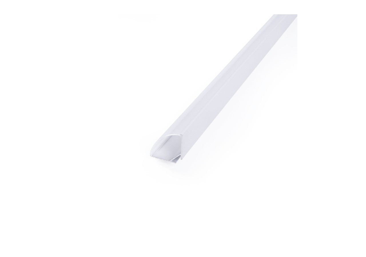 Profilé d'angle en aluminium avec diffuseur-Kit complet-20x20mm -Ruban LED jusqu'à 10mm-2m - BXT-632-B - Barcelona LED