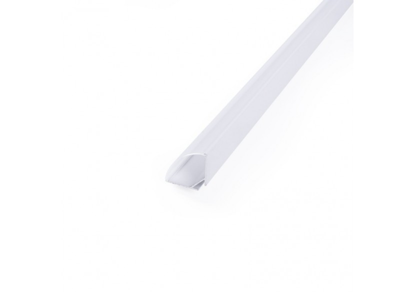 Profilé d'angle en aluminium avec diffuseur-Kit complet-20x20mm -Ruban LED jusqu'à 10mm-2m - BXT-632-B - Barcelona LED