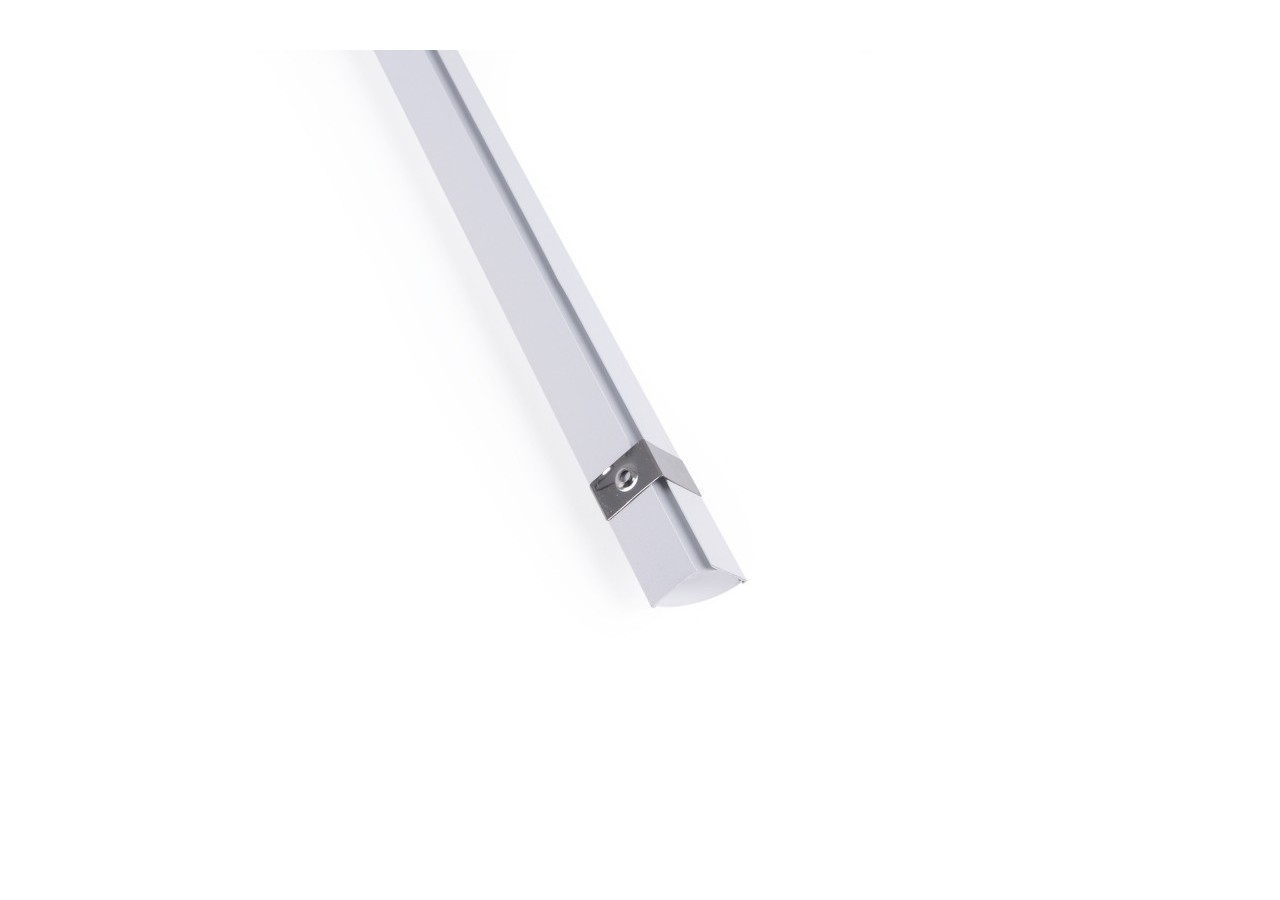 Profilé d'angle en aluminium avec diffuseur-Kit complet-20x20mm -Ruban LED jusqu'à 10mm-2m - BXT-632-B - Barcelona LED
