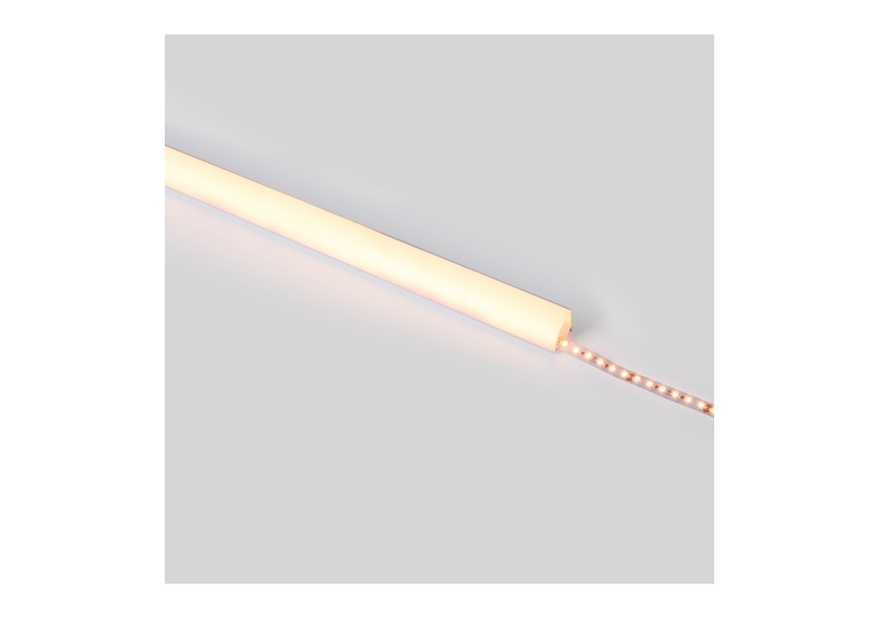 Profilé d'angle en aluminium avec diffuseur-Kit complet-20x20mm -Ruban LED jusqu'à 10mm-2m - BXT-632-B - Barcelona LED