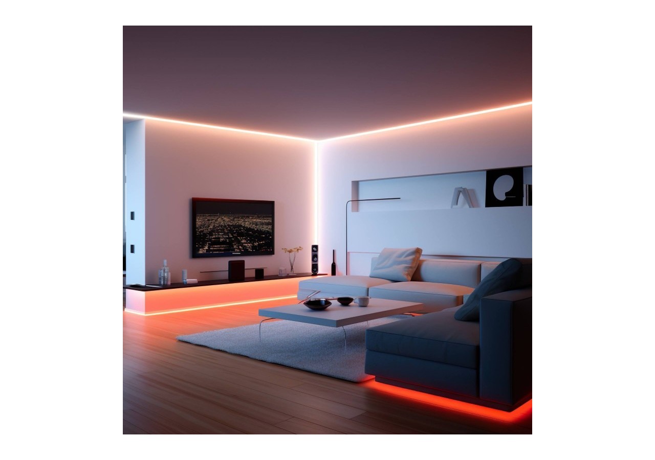 Profilé d'angle en aluminium avec diffuseur-Kit complet-20x20mm -Ruban LED jusqu'à 10mm-2m - BXT-632-B - Barcelona LED