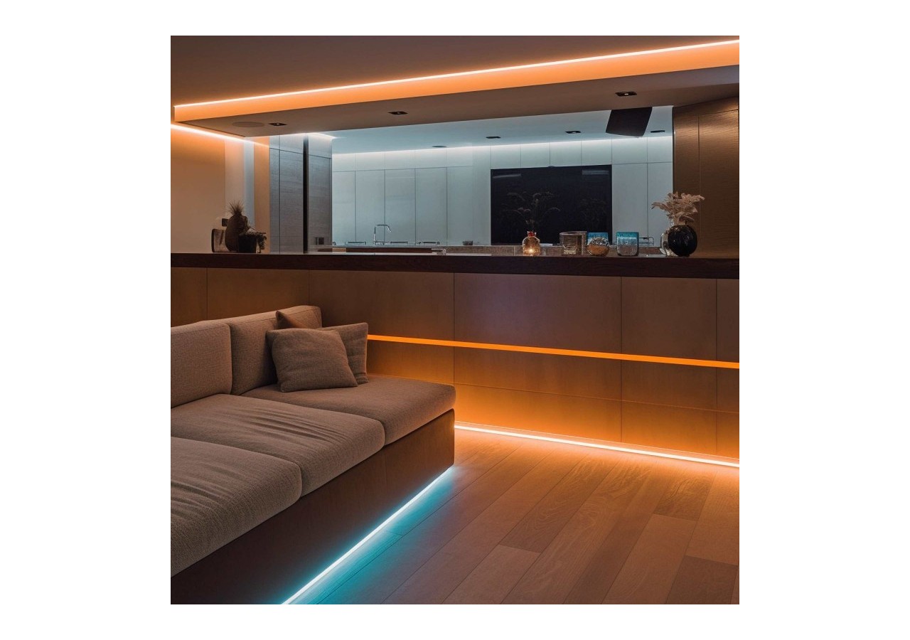 Profilé d'angle en aluminium avec diffuseur-Kit complet-20x20mm -Ruban LED jusqu'à 10mm-2m - BXT-632-P - Barcelona LED