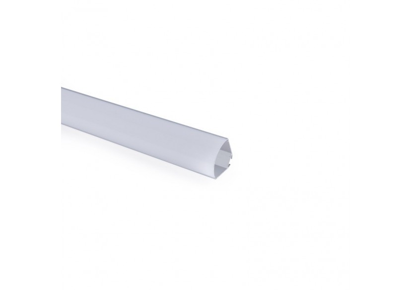 Profilé d'angle en aluminium avec diffuseur-Kit complet-20x20mm -Ruban LED jusqu'à 10mm-2m - BXT-632-P - Barcelona LED