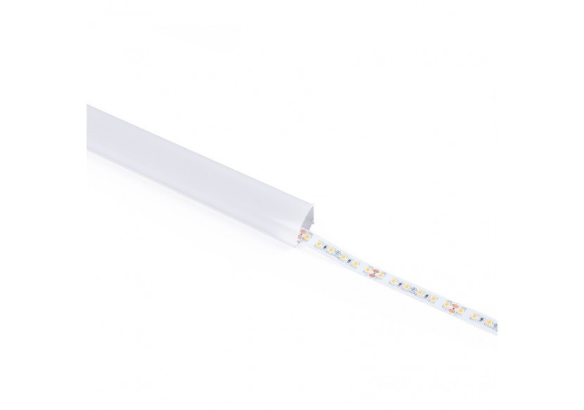 Profilé d'angle en aluminium avec diffuseur-Kit complet-20x20mm -Ruban LED jusqu'à 10mm-2m - BXT-632-P - Barcelona LED